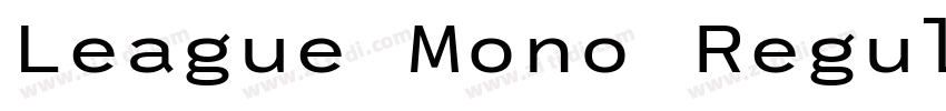 League Mono Regular字体转换